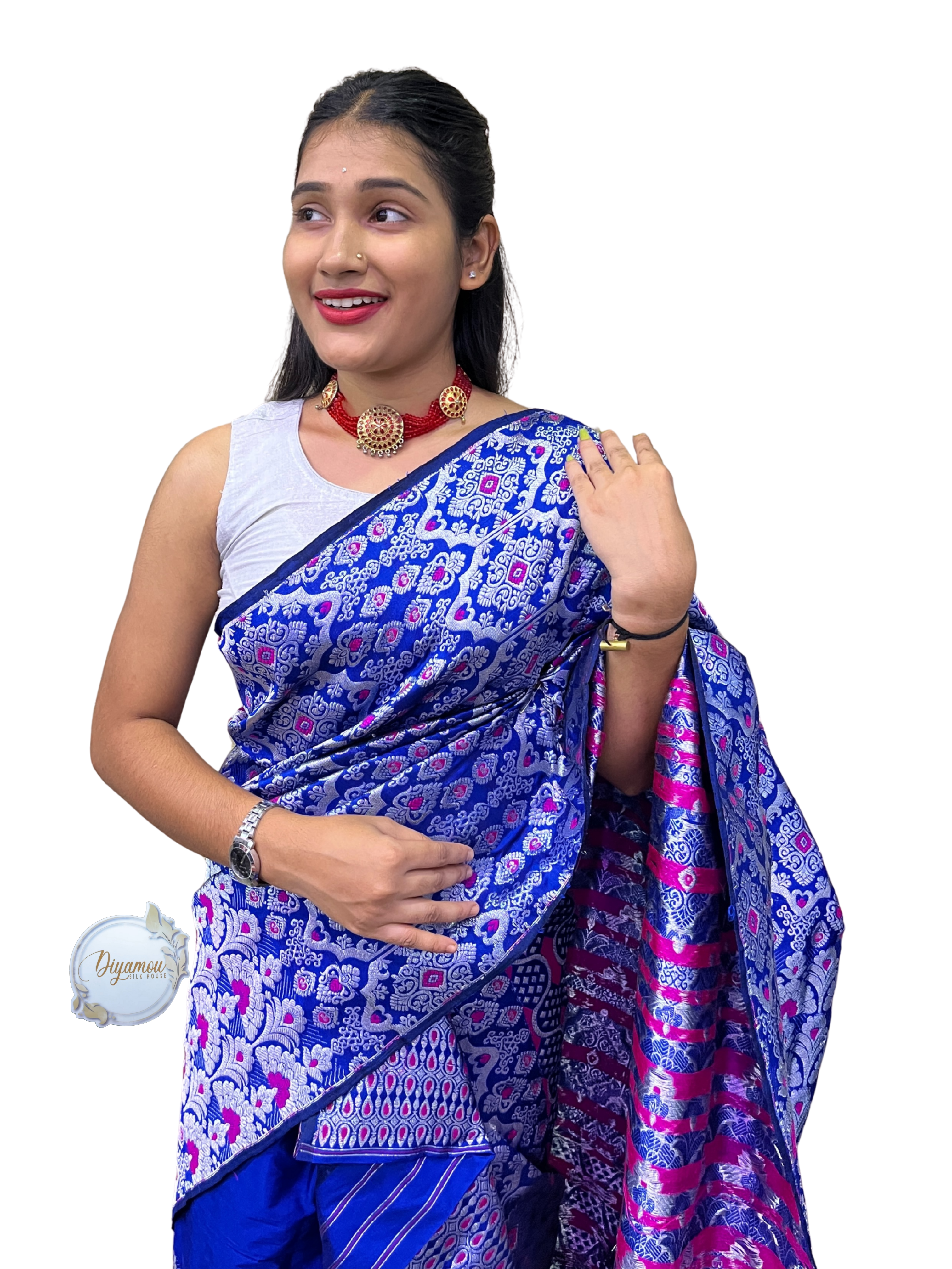 Semi Paat mekhela sador