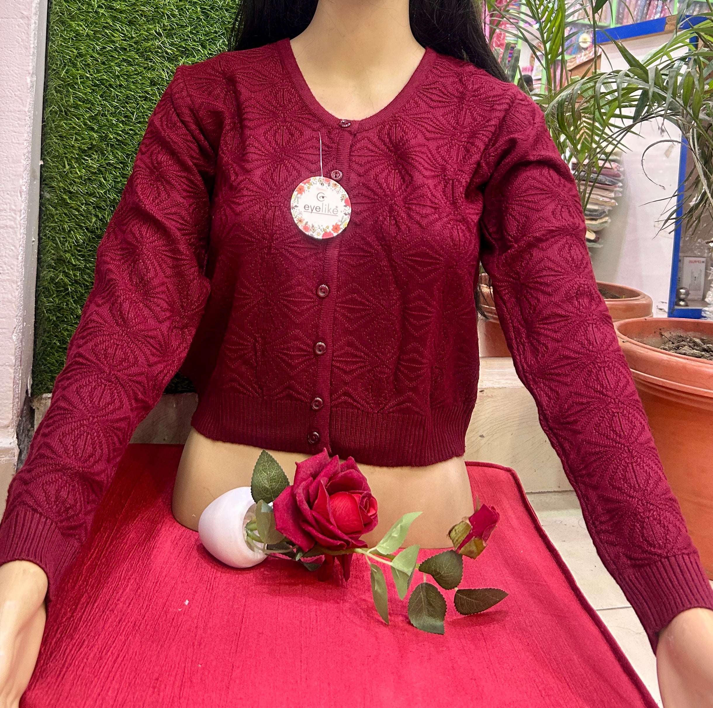 Eyelike Woolen Blouse